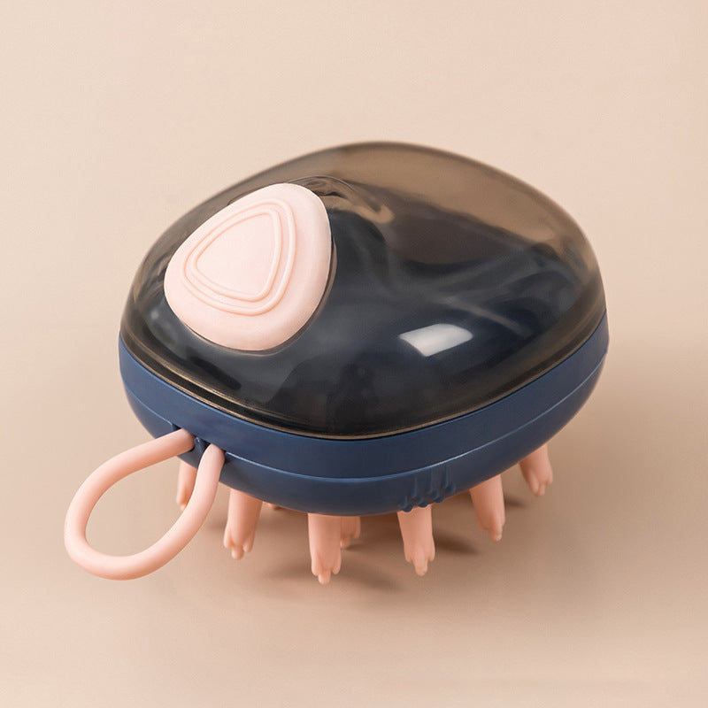 2-in-1 Pet Bathing & Grooming Brush with Shampoo Dispenser
