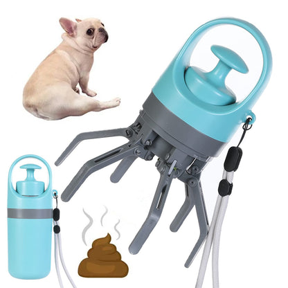 Portable Claw-Grabber Cats & Dogs Waste with Built-in Dispenser Bag