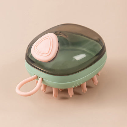 2-in-1 Pet Bathing & Grooming Brush with Shampoo Dispenser